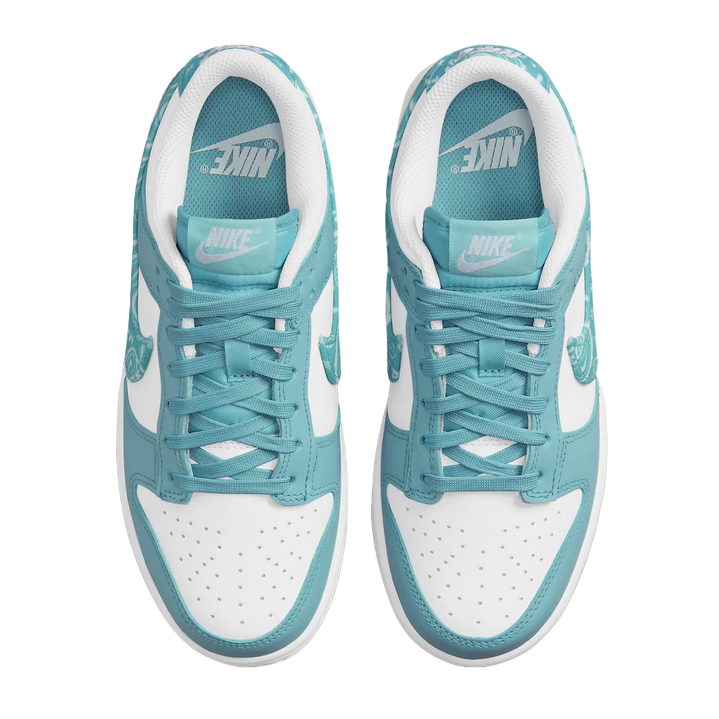 Nike scarpa sneakers da donna Dunk Low DH4401-101 bianco-acqua blu