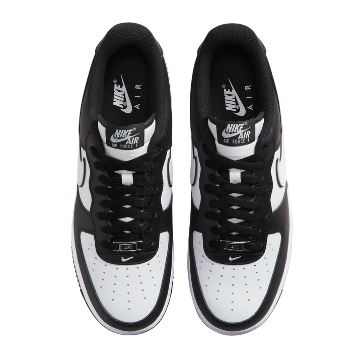 Nike scarpa sneakers da uomo Air Force 1 &#39;07 DV0788-001 nero-bianco