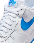 Nike scarpa sneakers da uomo Air Force 1 '07 FJ4146-103 bianco-azzurro