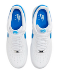 Nike scarpa sneakers da uomo Air Force 1 '07 FJ4146-103 bianco-azzurro