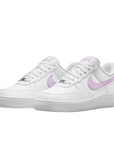 Nile scarpa sneaker da donna Air Force 1 '07 Next Nature DN1430-105 bianco-glicine