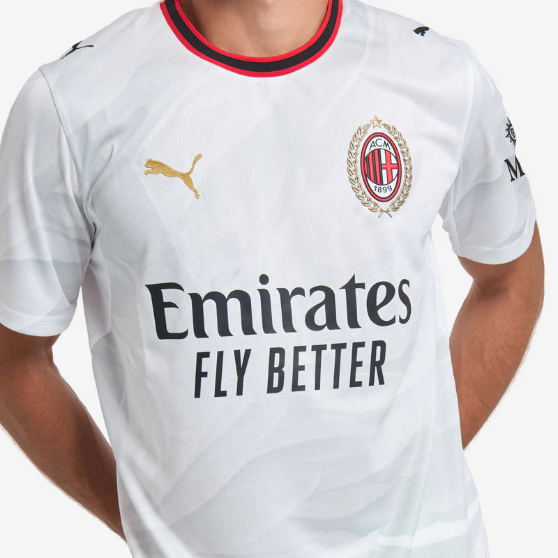 Puma maglia da calcio uomo Milan ACM Away Jersey Replica 784130-02 bianca