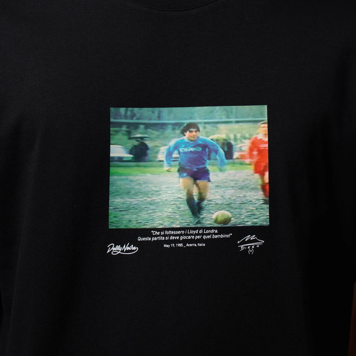 Dolly Noire t-shirt Maradona Partita del Fango TS1367-T4-01 nera