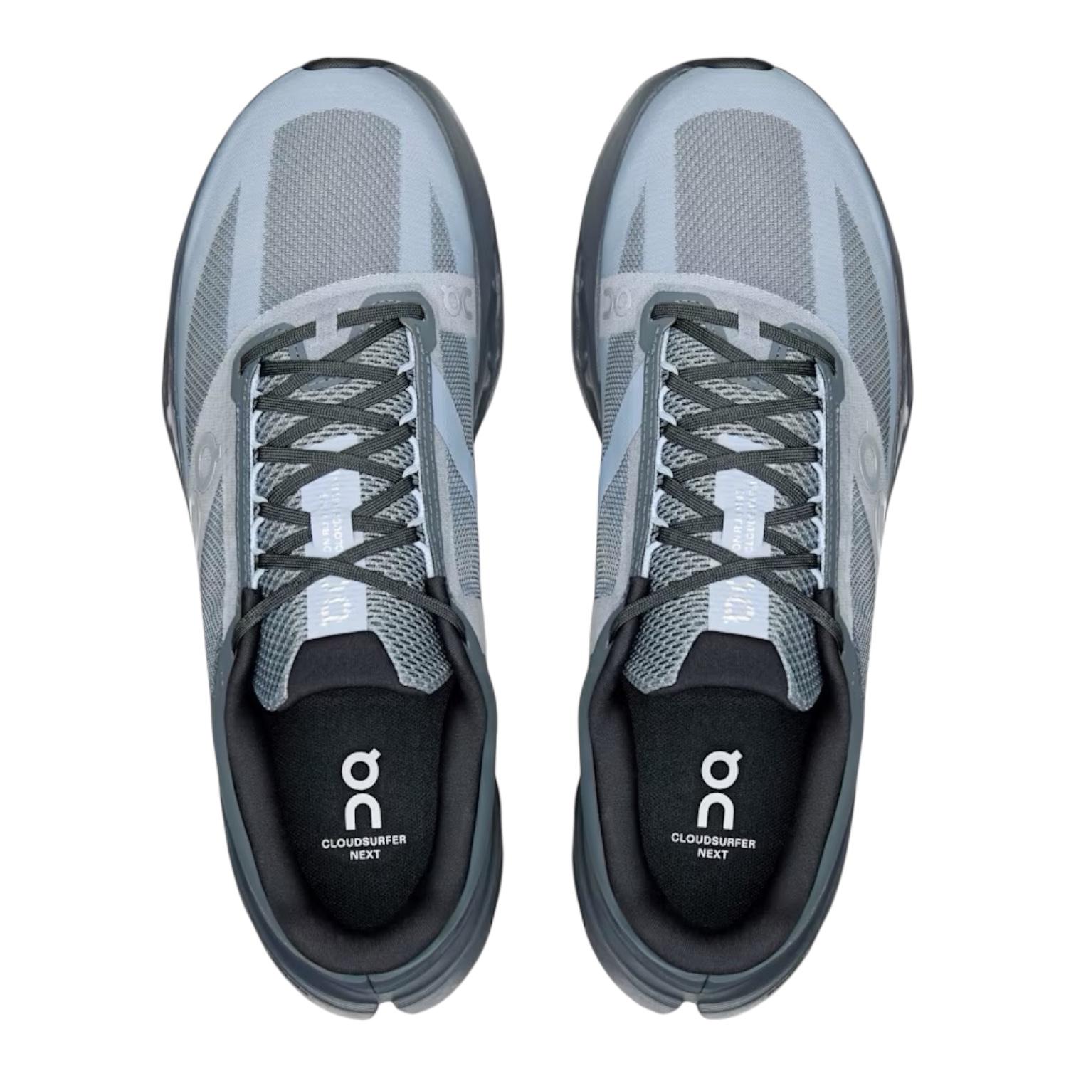 ON scarpa da corsa da uomo Cloudsurfer Next 3ME30024720 Stone-Marsh vista dall'alto