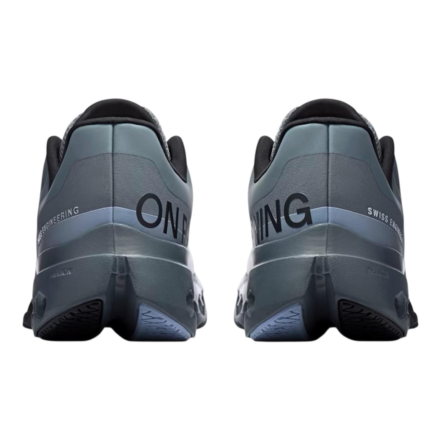 ON scarpa da corsa da uomo Cloudsurfer Next 3ME30024720 Stone-Marsh vista tallone