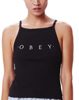 Obey Bebito Ava Cropped Tank 266831896 black