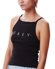 Obey Bebito Ava Cropped Tank 266831896 black