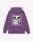 Obey Felpa con cappuccio e zip intera da adulto 117482142 mora