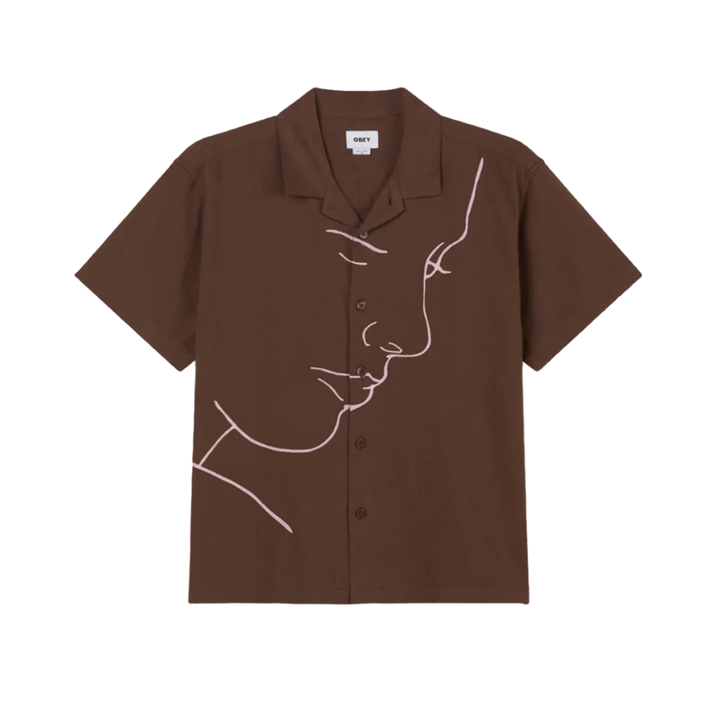 Obey camicia manica corta da uomo Frances 181210430 giava