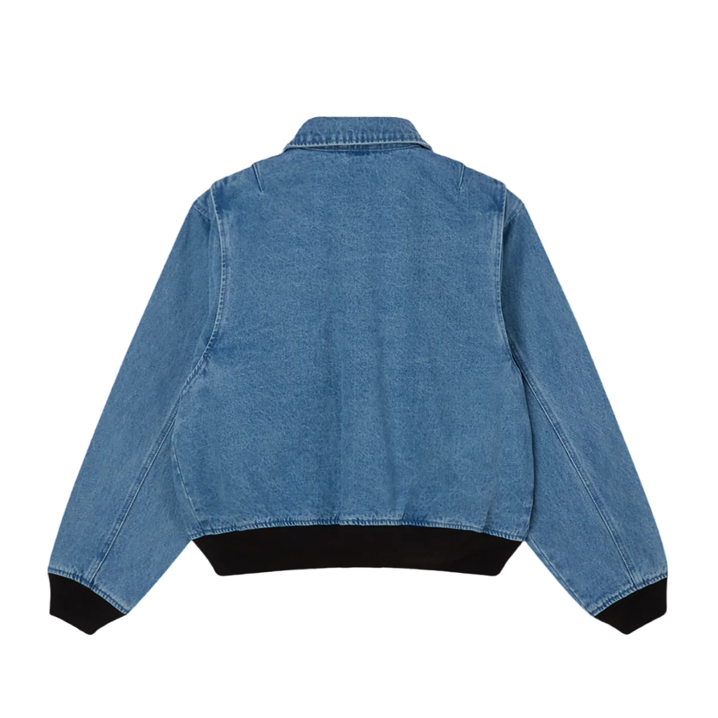 Obey giubbino in denim da uomo in CWU 121800587 indaco chiaro