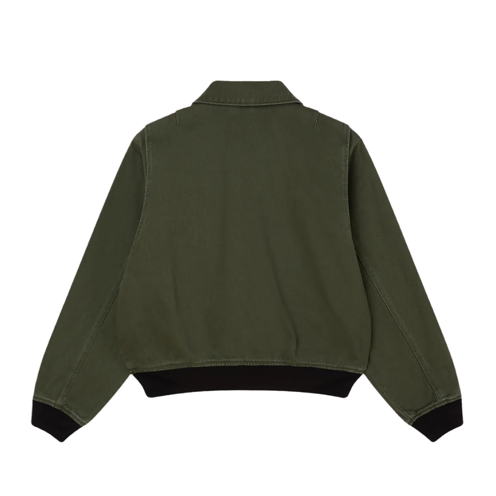 Obey giubbino in denim da uomo in CWU 121800587 verde