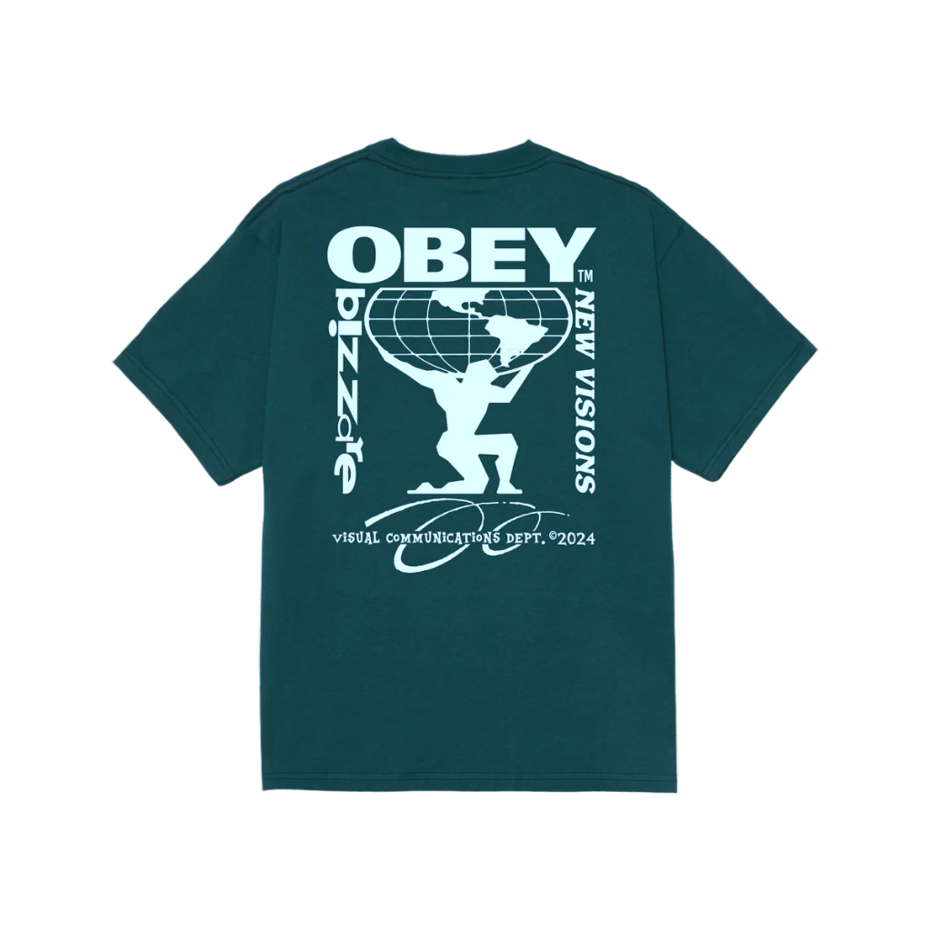 Obey maglietta manica corta da uomo Bizzare New Visions 165264057 blu