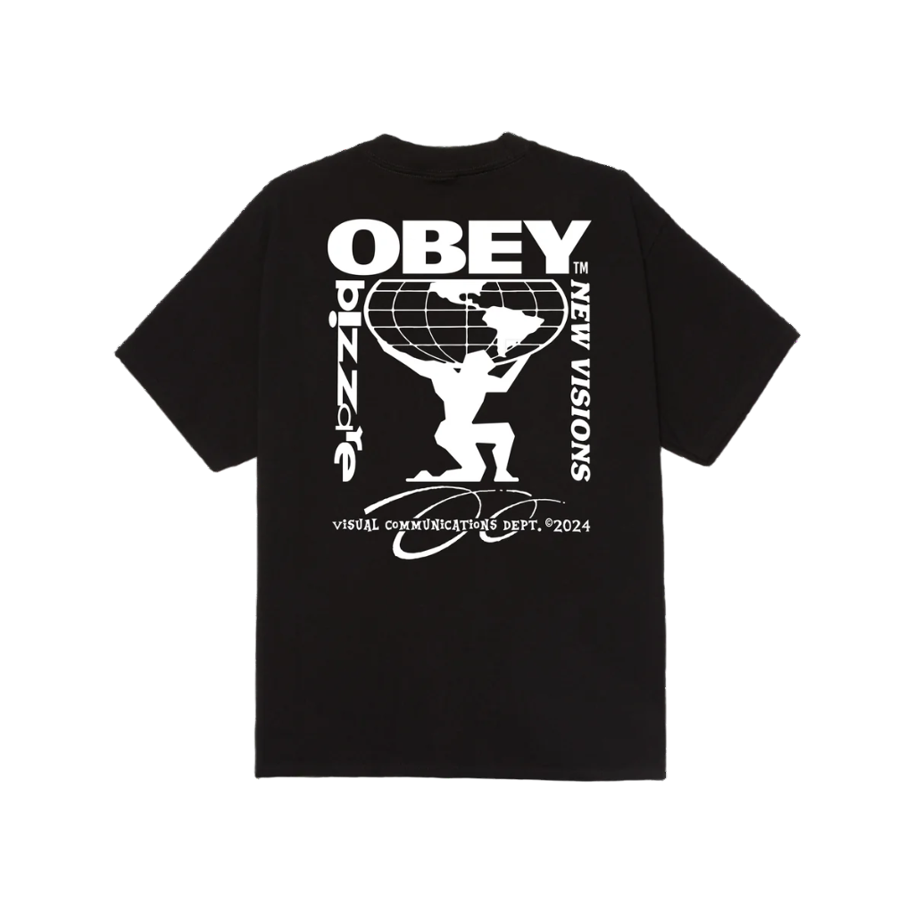 Obey maglietta manica corta da uomo Bizzare New Visions 165264057 nero