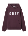 Obey felpa con cappuccio da adultoExtra Heavy 112470236 prugna