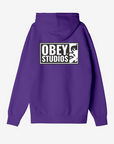 Obey felpa con cappuccio da adultoStudios Icon 112843977 viola