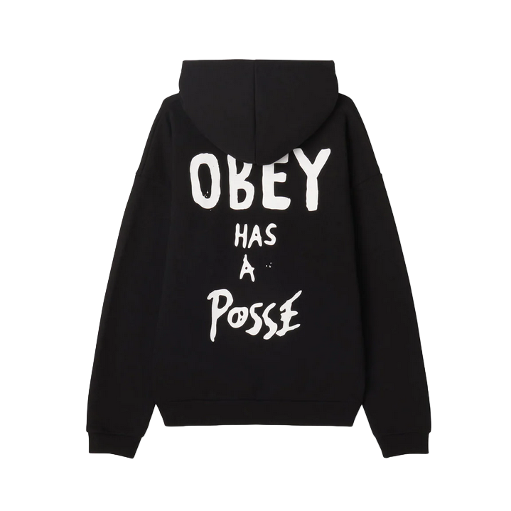 Obey felpa con cappuccio per adulti Posse Extra Heavy 112470231 nero