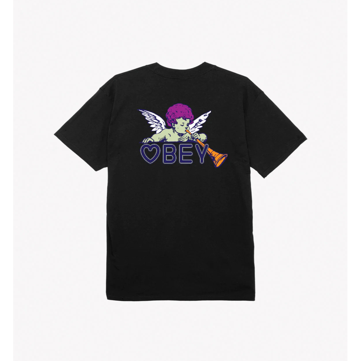 Obey maglietta manica corta da uomo Baby Angel Classic 165263700 nero