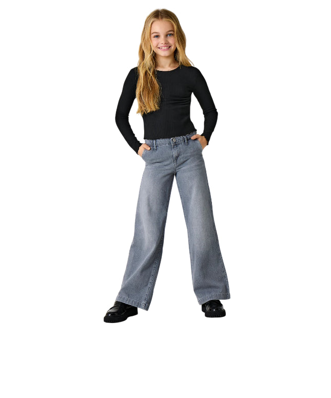 Only KOGCOMET Wide Leg Fit Jeans 15313895 Grigio / Medium Grey Denim