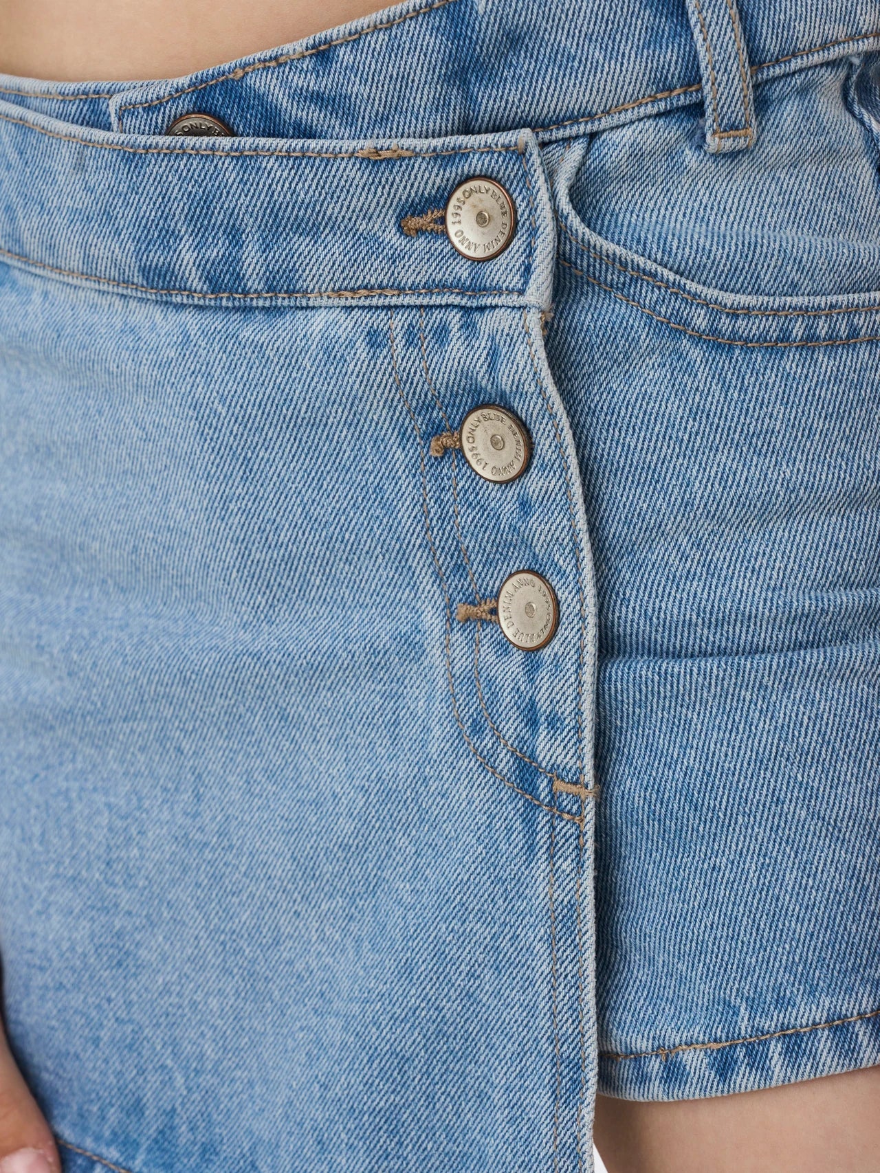 Only KOGJENNY Gonna pantaloncino da ragazza 15295800 light blu denim