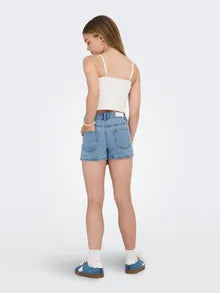 Only KOGJENNY Gonna pantaloncino da ragazza 15295800 light blu denim