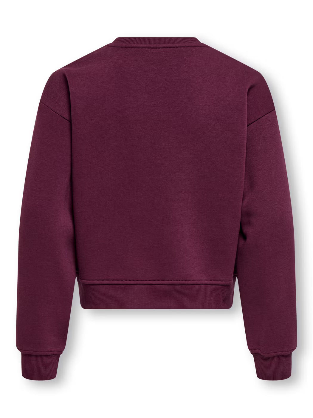 Only felpa girocollo da ragazza KOGSWEAT 15353354  rosso