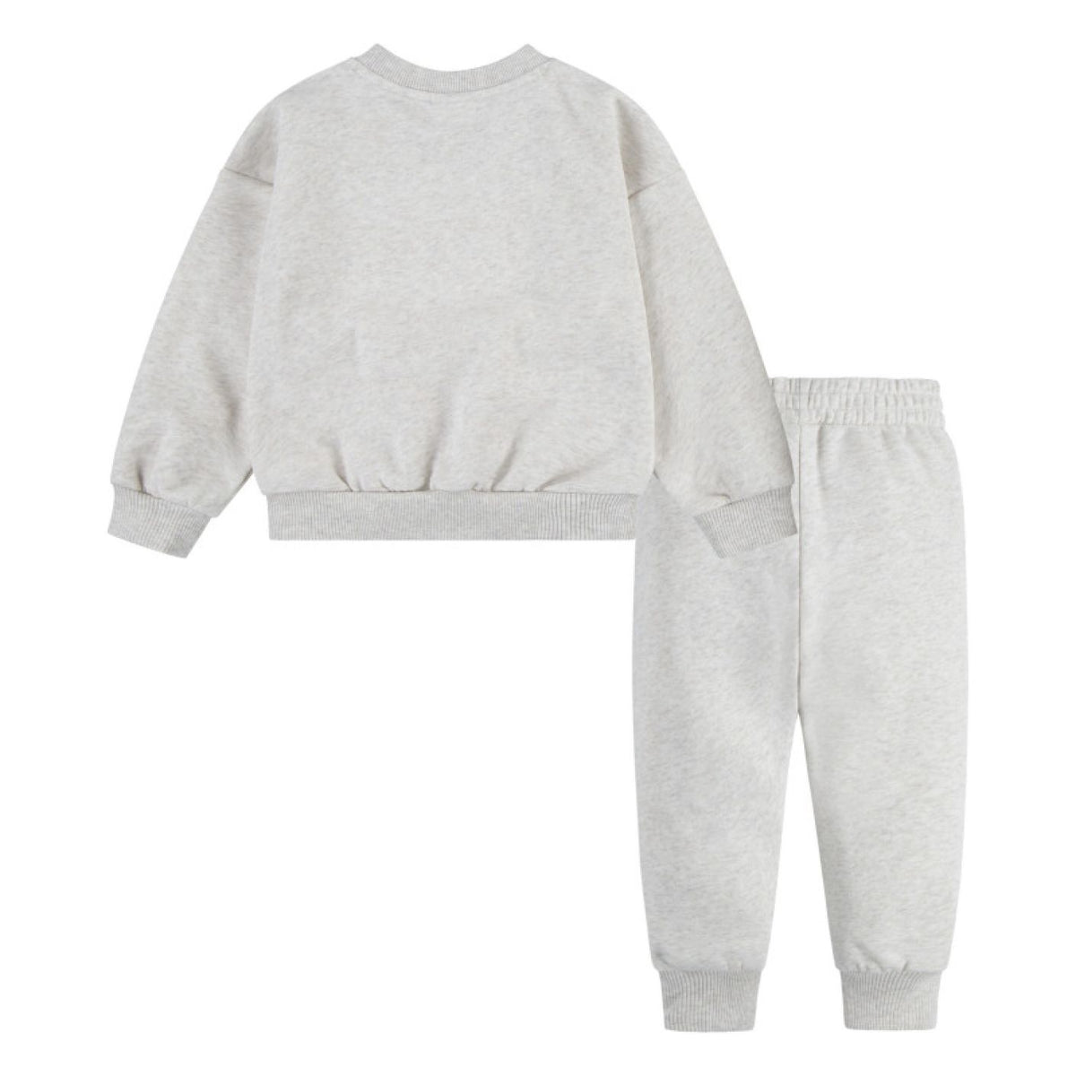 Nike tuta da ragazzo in cotone felpato con felpa girocollo Essential 86M188-W67 avorio