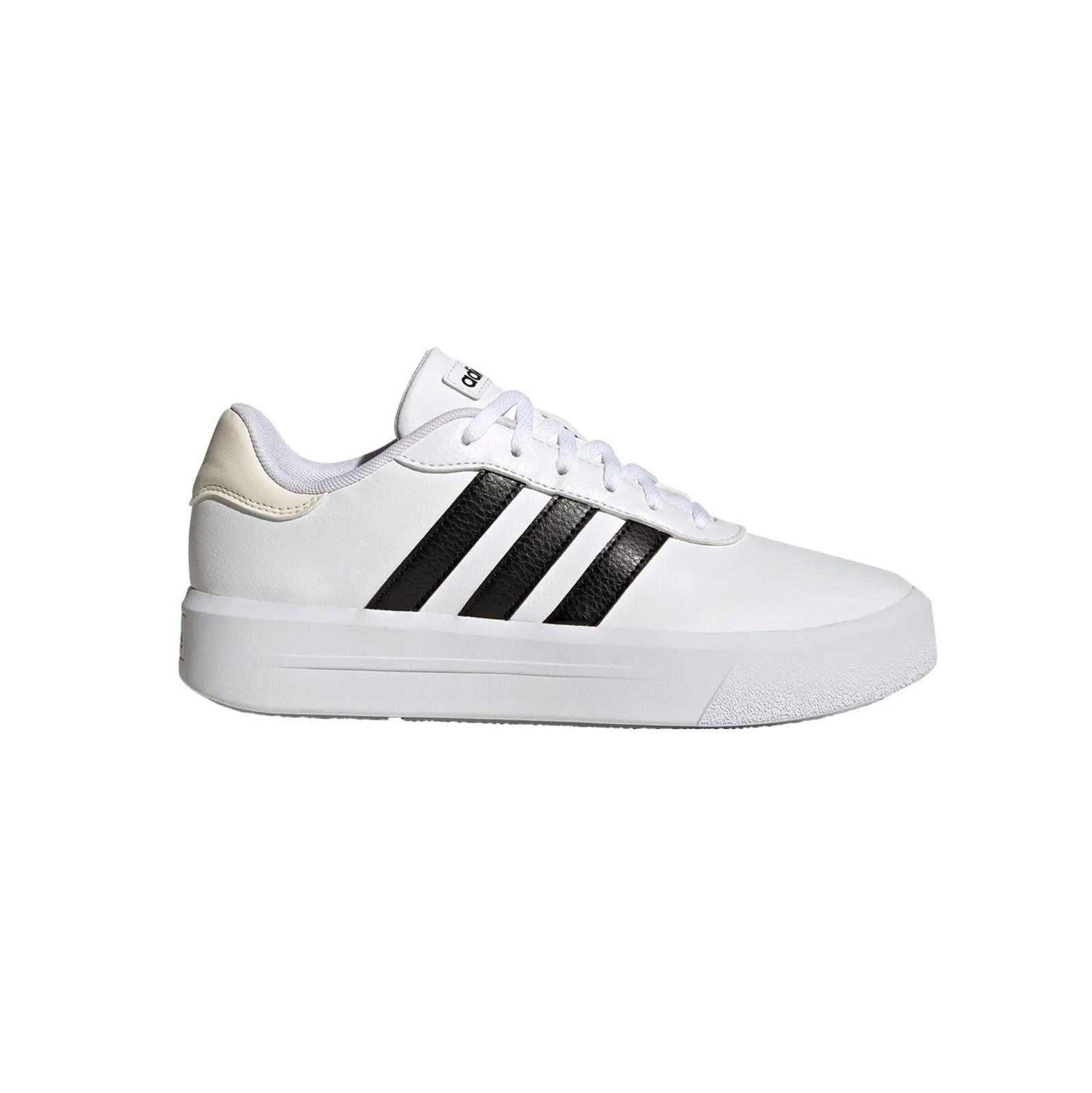 Adidas sneakers da donna con zeppa Court Platform HQ4532 white-black
