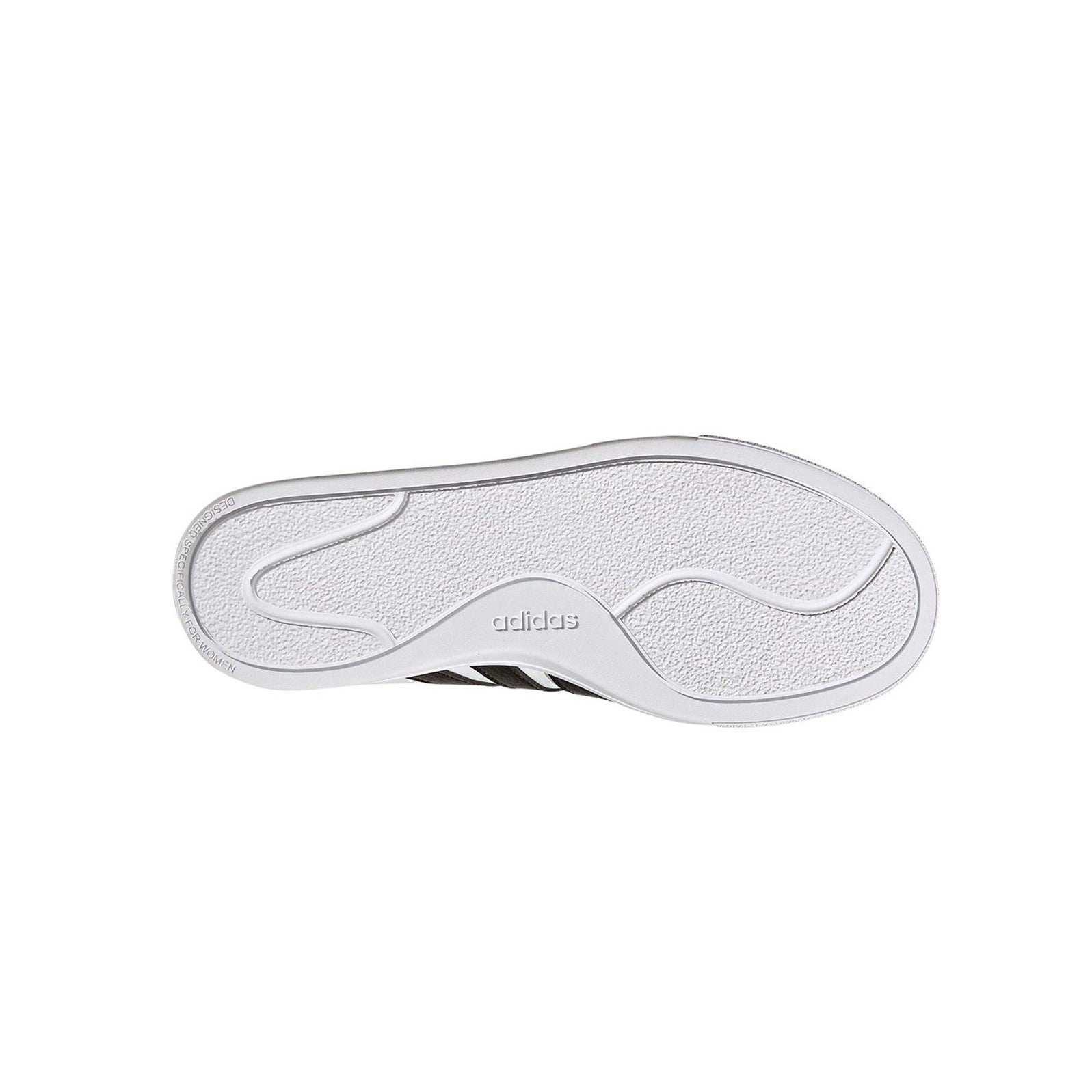 Adidas sneakers da donna con zeppa Court Platform HQ4532 bianco nero