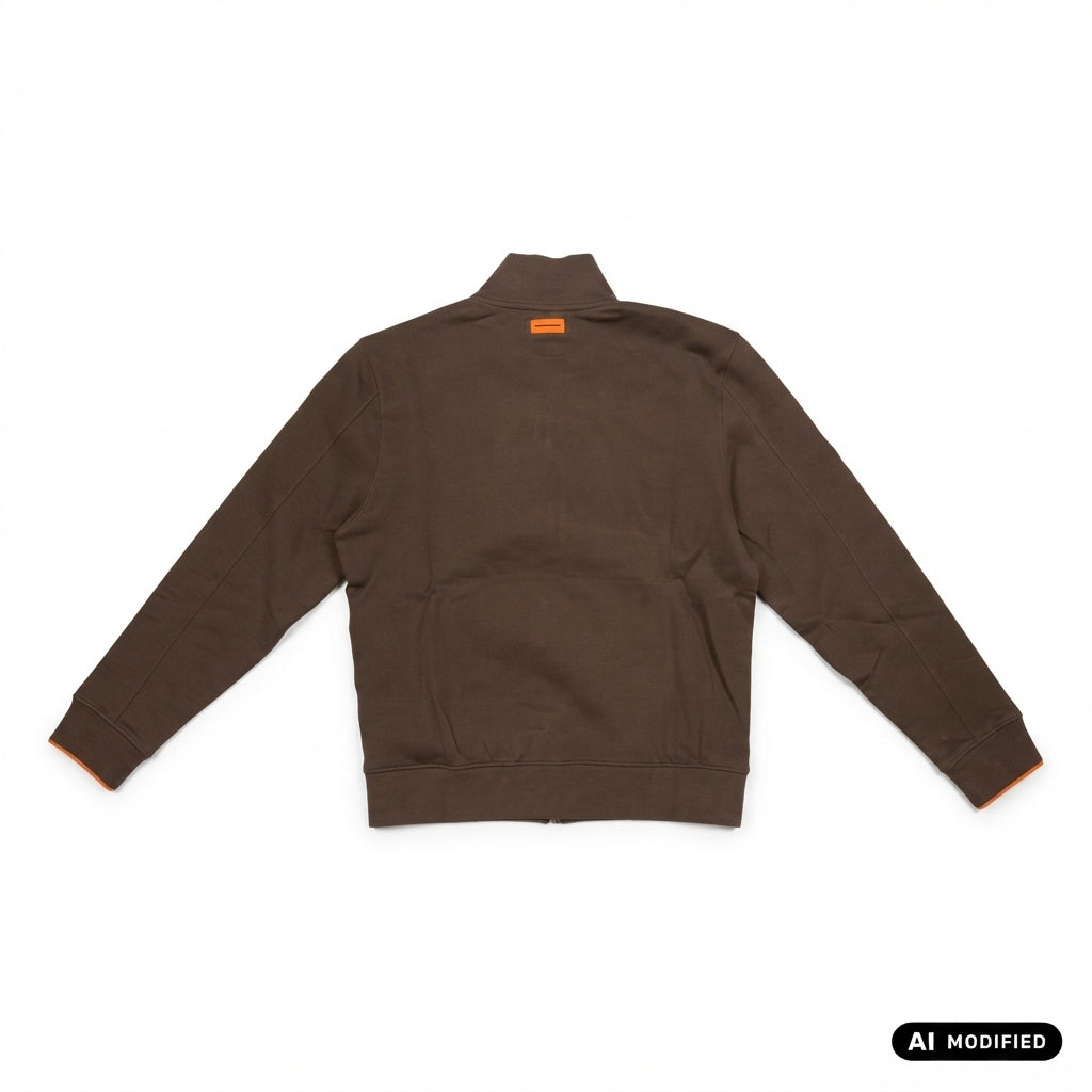 Blauer felpa con cerniera intera da uomo City 26WBLUF01315-007693 382 marrone
