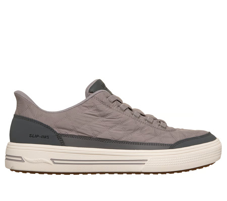 Skechers scarpa sneakers da uomo Slip-ins Arch Fit Arcade Cozy Fit Charming Daze 183227-GRY grigio