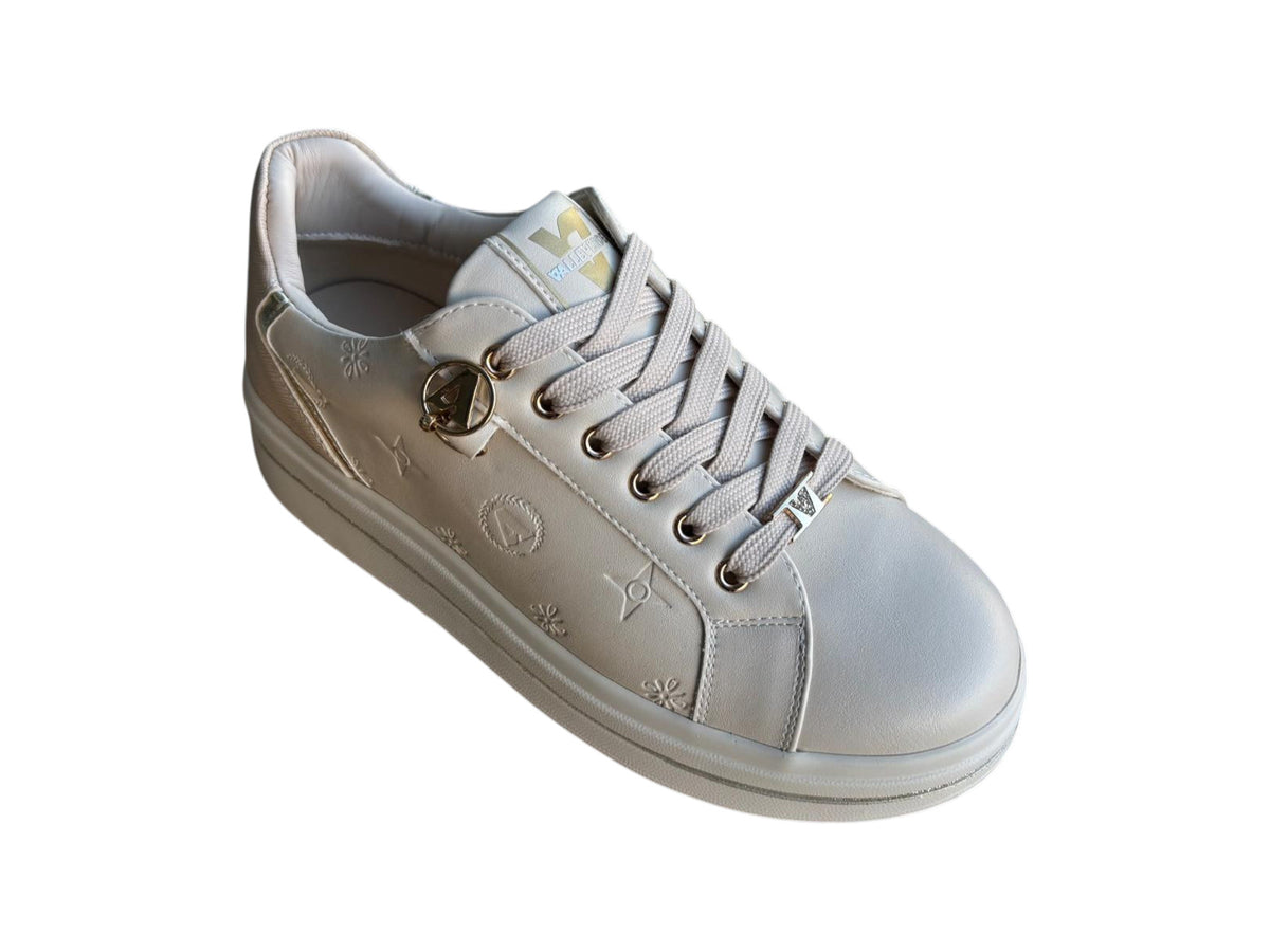 Valleverde scarpa sneakers da donna con zeppa 35494L avorio