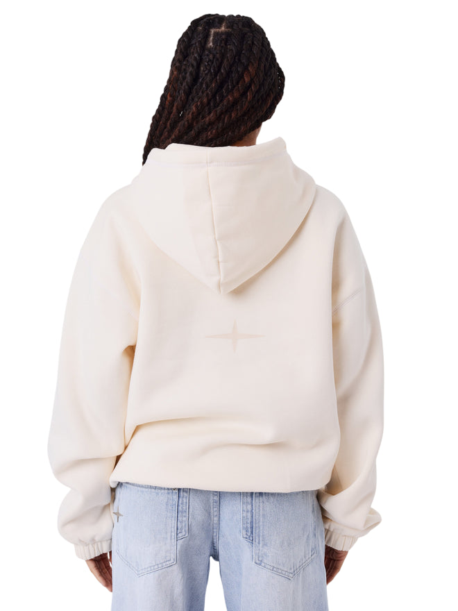 PXP Felpa Sportiva da Donna F252046 Crema - Felpa con Cappuccio con Logo PXP - retro