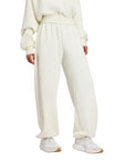 Pantalone Adidas Donna Ampio Soft Lux JV9896 - Off White - vista frontale