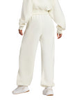 Pantalone Adidas Donna Ampio Soft Lux JV9896 - Off White - vista posteriore