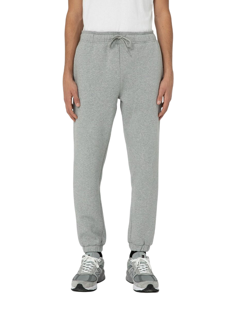 Pantalone sportivo Dickies Mapleton grigio da uomo in pile spazzolato, vista frontale