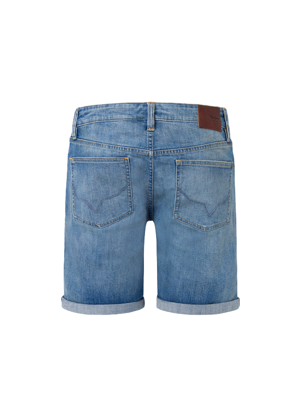 Pepe Jeans Bermuda Denim Slim Fit da uomo Bermuda Denim Slim Fit blu medio