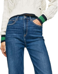 Pepe Jeans Pantalone jeans da donna a vita alta largo Lexa Sky Wide Fit High PL204162CQ58 000 denim