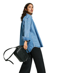 Pepe Jeans borsa a tracolla similpelle con logo Bassy Icon PL031563999 nero