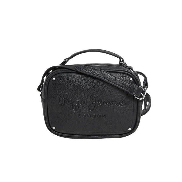 Pepe Jeans borsa a tracolla similpelle con logo Bassy Icon PL031563999 nero