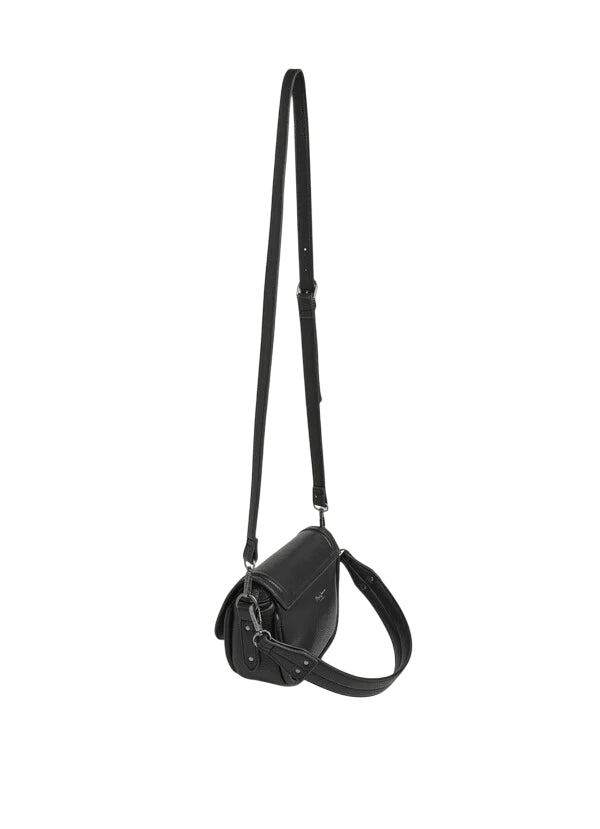 \Pepe Jeans Borsa Donna PL0300006 999 Nero – Similpelle Premium con Patta e Tracolla Regolabile - retro 