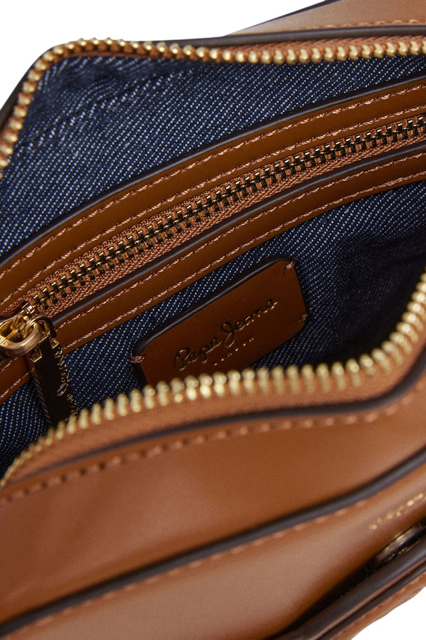 Pepe Jeans Borsa Donna PL031662 869 Marrone – Design Minimal Chic in Similpelle Premium - interno