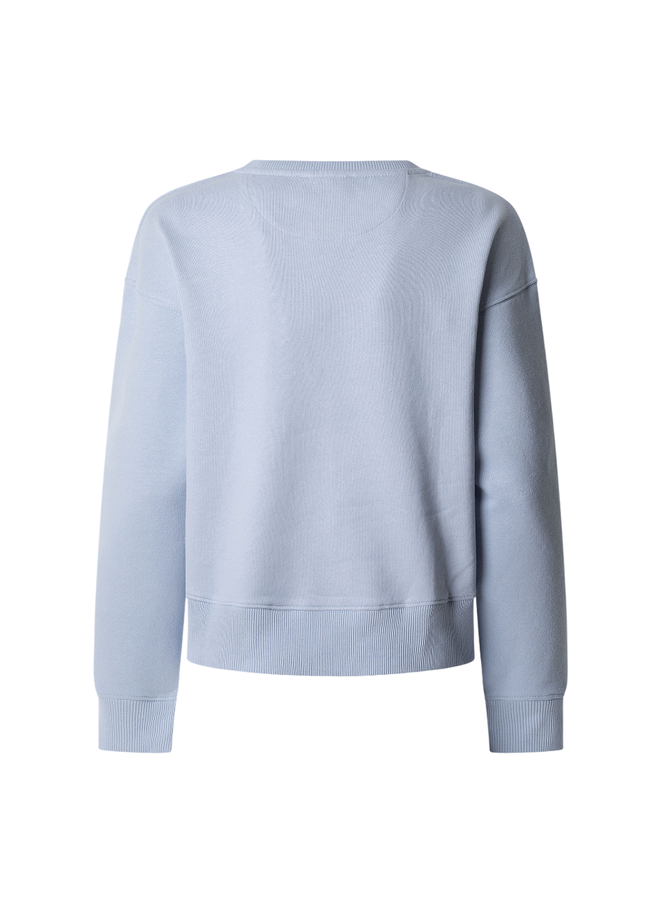 Pepe Jeans Felpa girocollo da donna  Maddy PL581484 516 cielo1