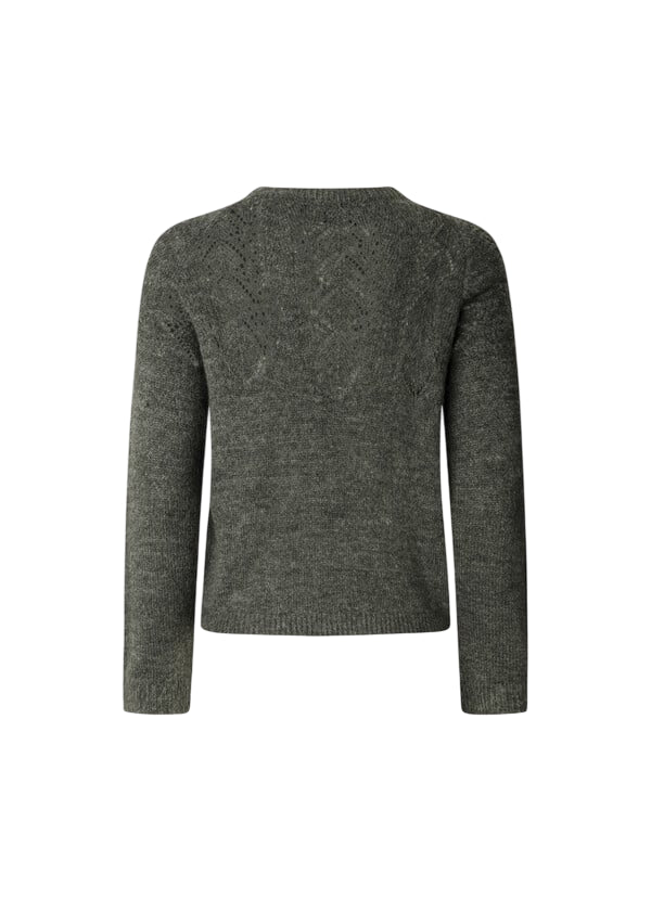 Pepe Jeans Maglioncino Donna Cherry PL7000010 963 Grigio - Maglione Girocollo Leggero e Casual 1