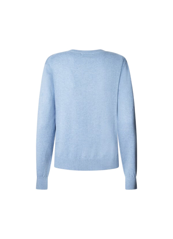 Pepe Jeans Maglioncino Donna Coraline PL7000035 celeste - Maglione Girocollo Cotone Casual 1