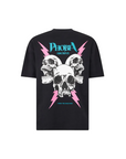 Phobia maglietta manica corta da uomo Screaming Skulls PH00654 nero-rosa