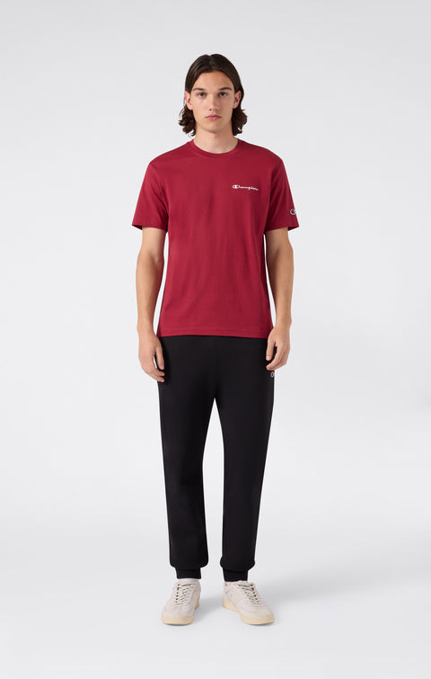 Champion pantalone sportivo felpato da uomo Jogger Slim Fit con Polsino 220299-KK001 nero
