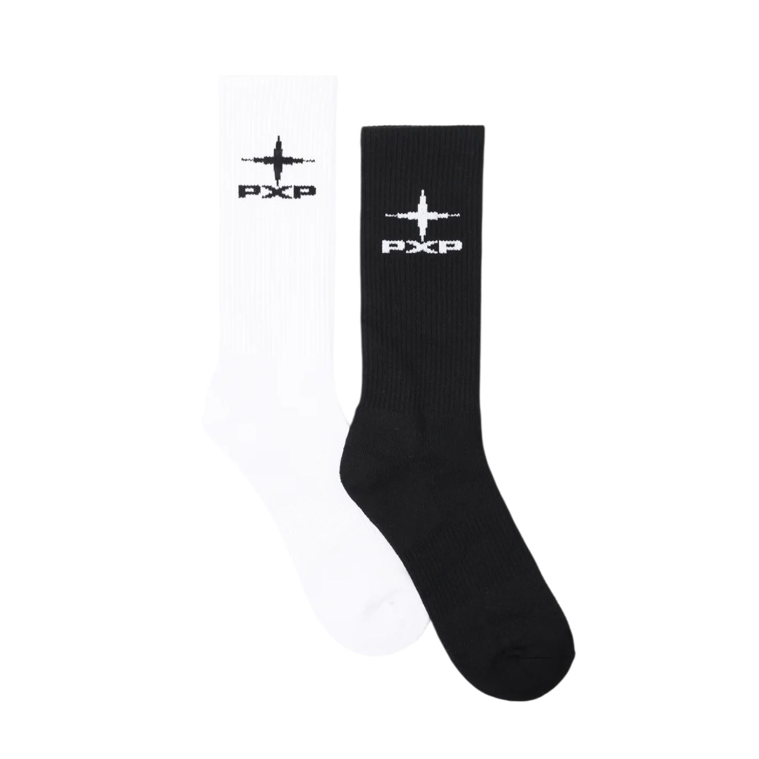 Project x Paris coppia di calze Essentials CH25002 BKW bianco e nero
