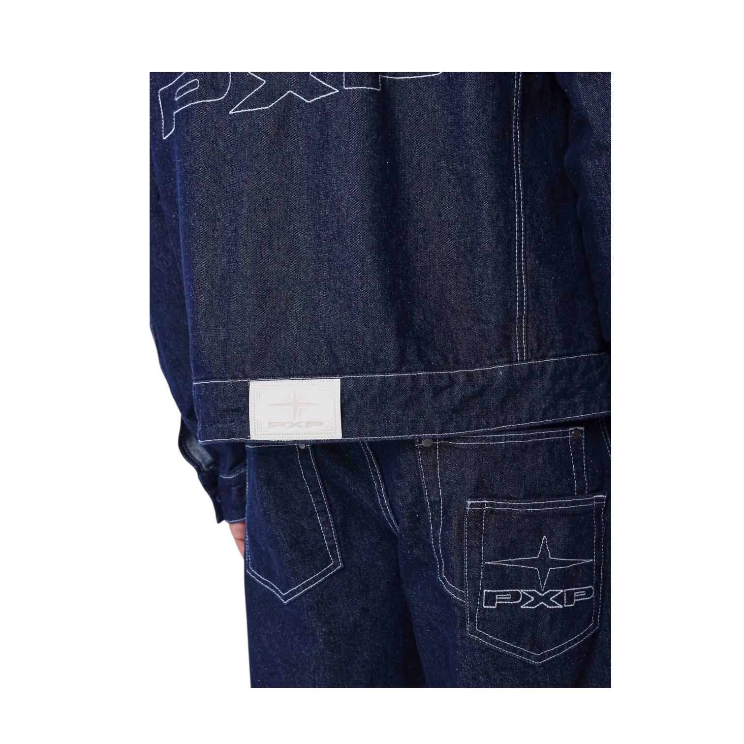 Project x Paris giubbino in jeans da uomo U2693100 blu scuro