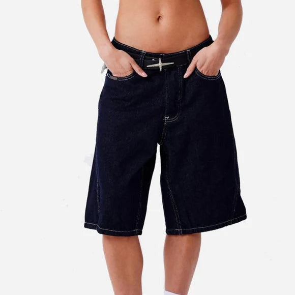 Project x Paris pantaloncino in jeans da uomo U2694101 BS blu scuro
