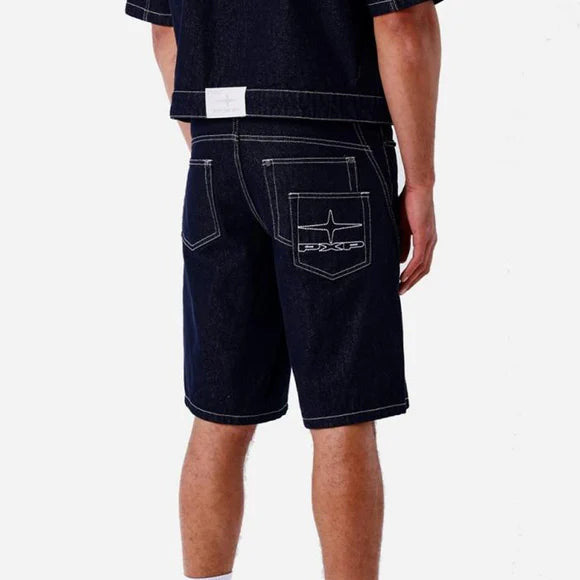 Project x Paris pantaloncino in jeans da uomo U2694101 BS blu scuro